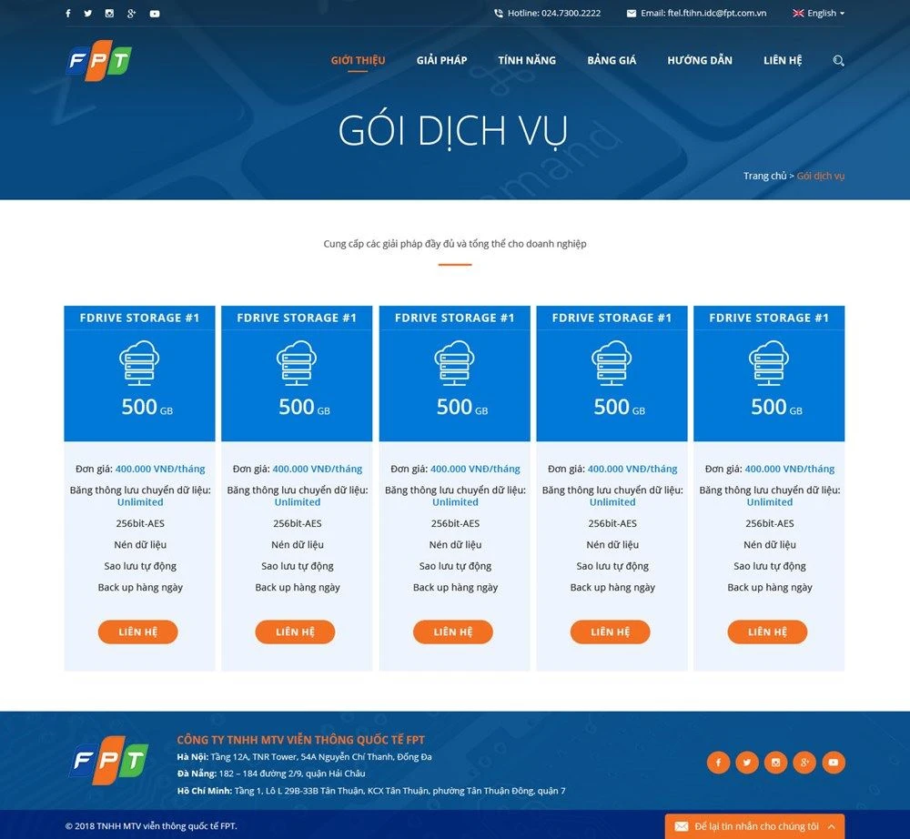 Lưu trữ trực tuyến Fdrive - FPT