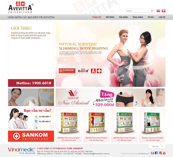 Website thương mại Avevitta