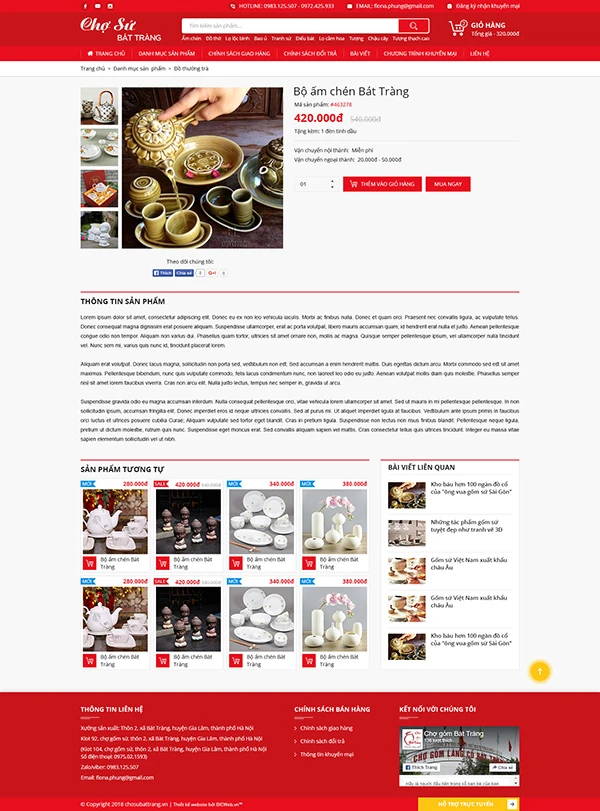Chợ sứ Bát Tràng - Chuyên đồ sứ
