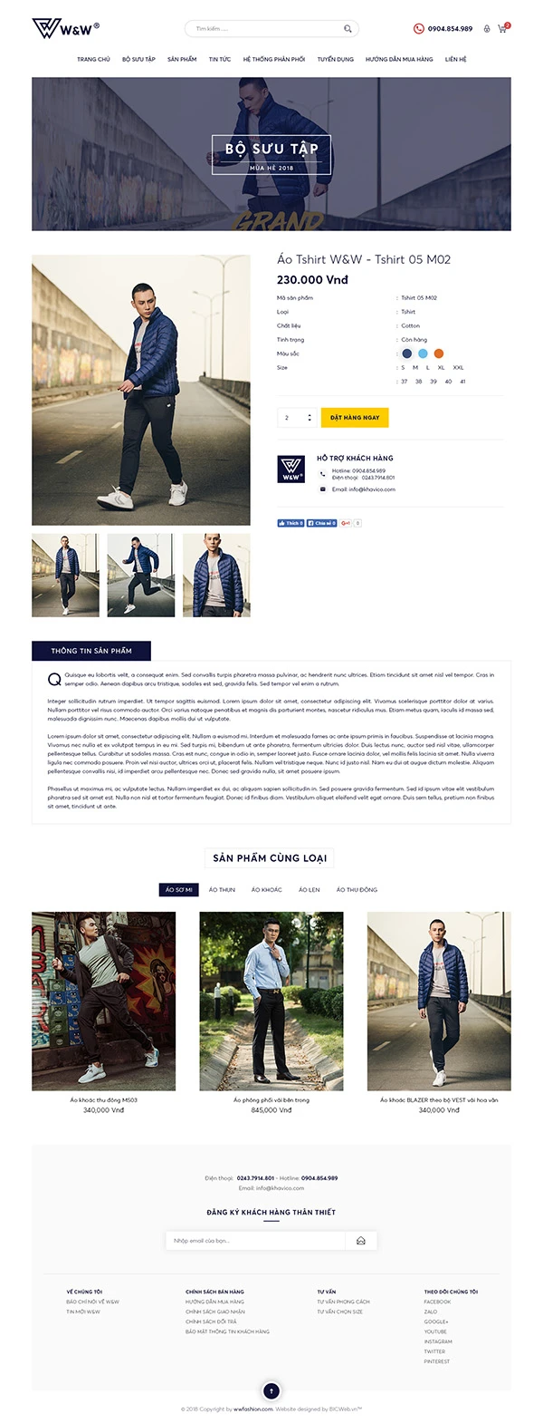 Trang TMĐT thương hiệu thời trang WWFashion