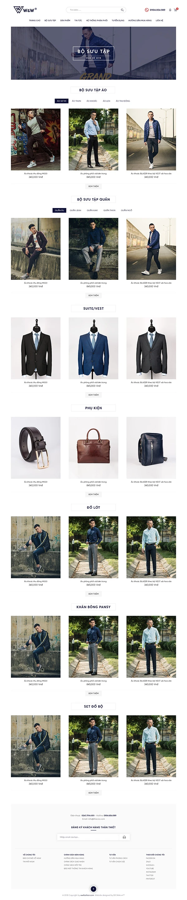 Trang TMĐT thương hiệu thời trang WWFashion
