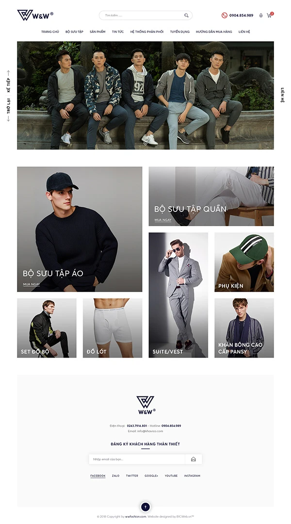 Trang TMĐT thương hiệu thời trang WWFashion