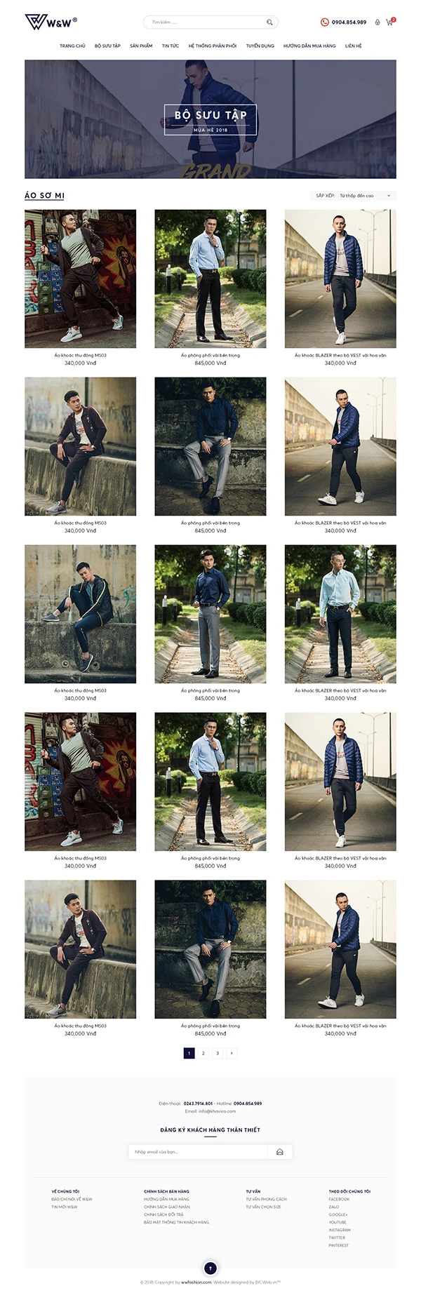 Trang TMĐT thương hiệu thời trang WWFashion