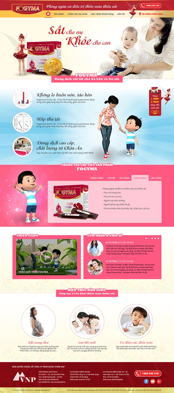 Nhãn hàng phòng và hỗ trợ điều trị thiếu máu FOGYMA