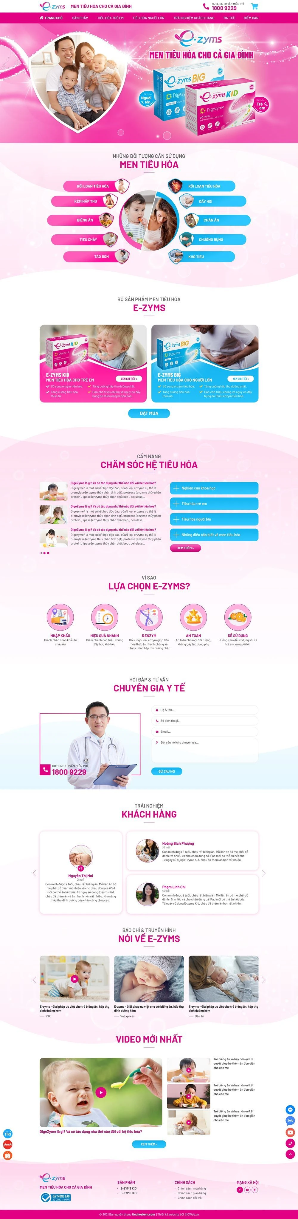 Nhãn hàng Men tiêu hóa