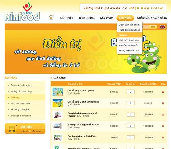 Ninfood - Trung tâm Dịch vụ khoa học kỹ thuật dinh dưỡng