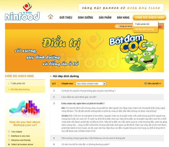 Ninfood - Trung tâm Dịch vụ khoa học kỹ thuật dinh dưỡng