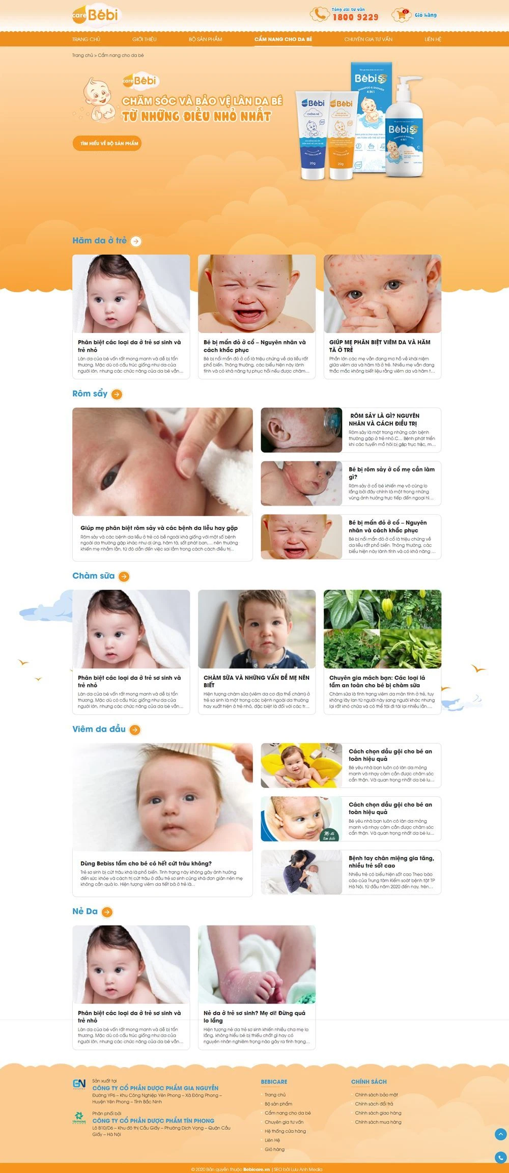 Dược phẩm chăm sóc và bảo vệ cho bé - Bebicare