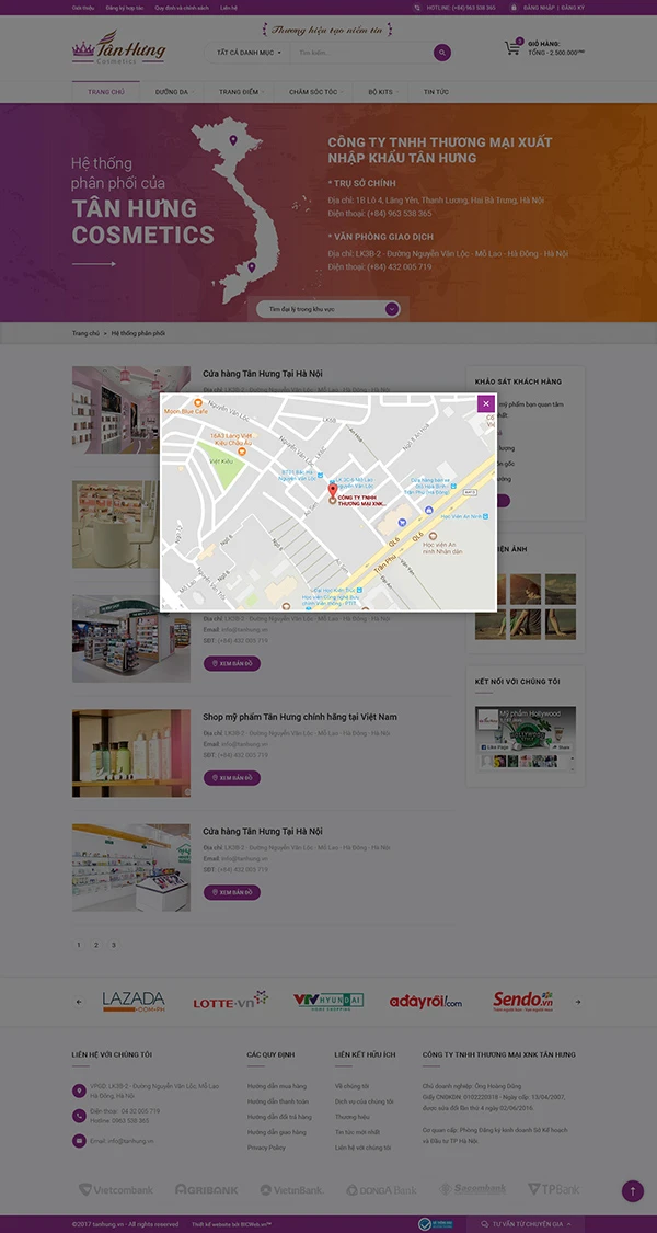 Trang TMĐT về Mỹ phẩm - Tân Hưng