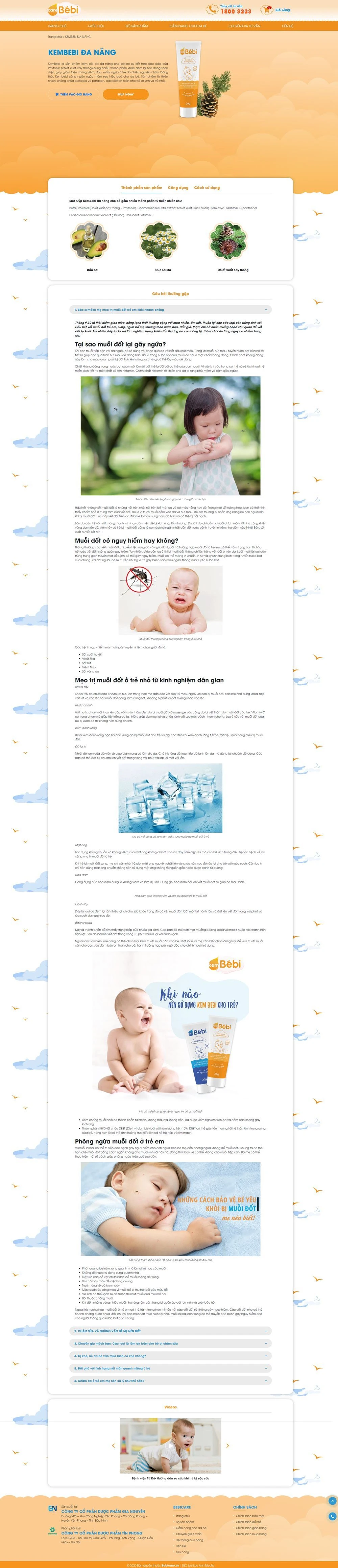 Dược phẩm chăm sóc và bảo vệ cho bé - Bebicare