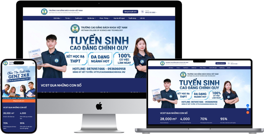 Thiết kế tương thích với nhiều loại thiết bị.