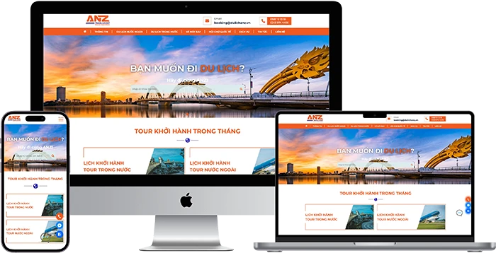 Thiết kế website du lịch chuyên nghiệp