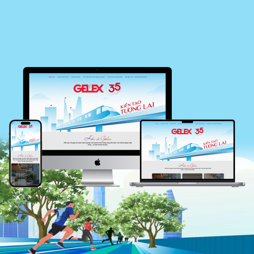 Thiết kế website kỷ niệm 35 năm thành lập tập đoàn Gelex