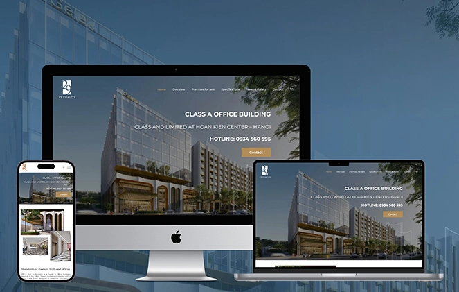 BICWeb xây dựng website tổ hợp văn phòng cho thuê Gelex 27-29 Lý Thái Tổ