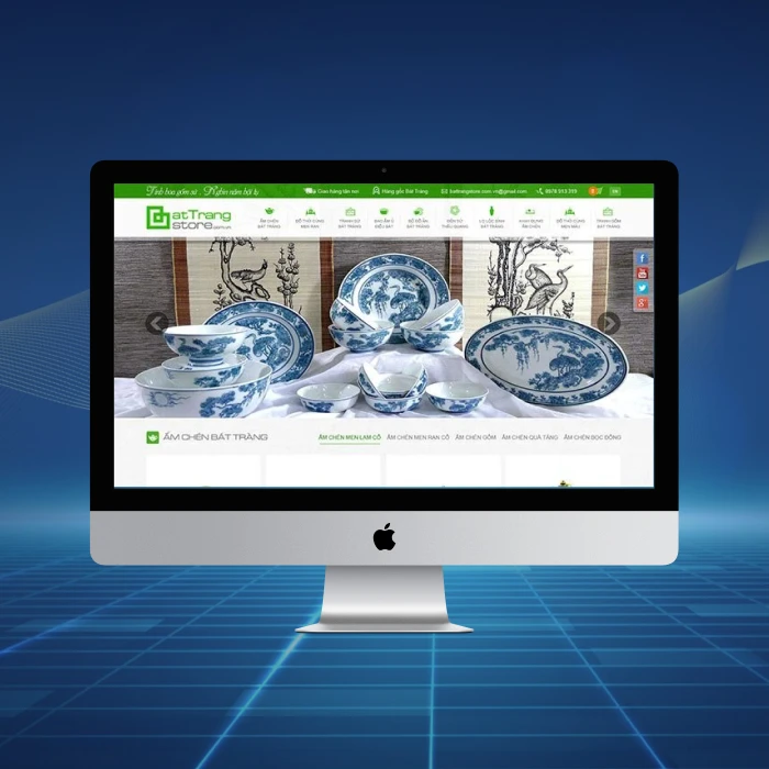 Thiết kế website gốm sứ Battrangstore.com
