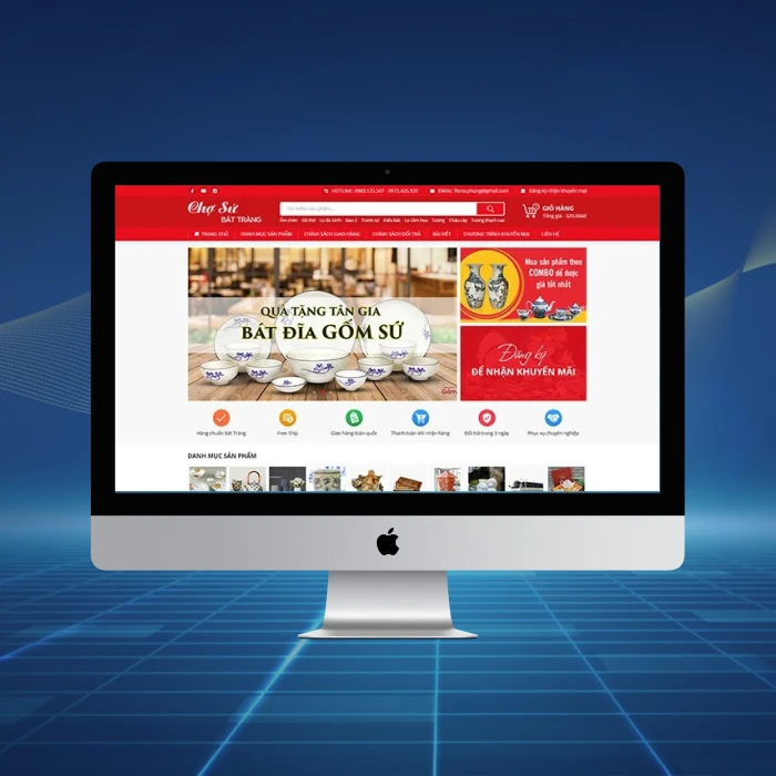 Thiết kế website chợ sứ Bát Tràng