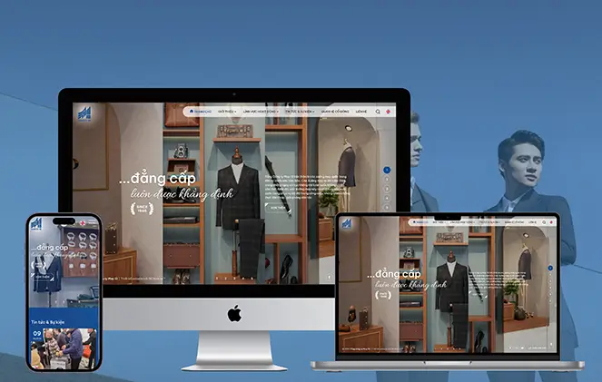 Website mới của Tổng công ty May 10: Giao diện hiện đại, trải nghiệm tối ưu