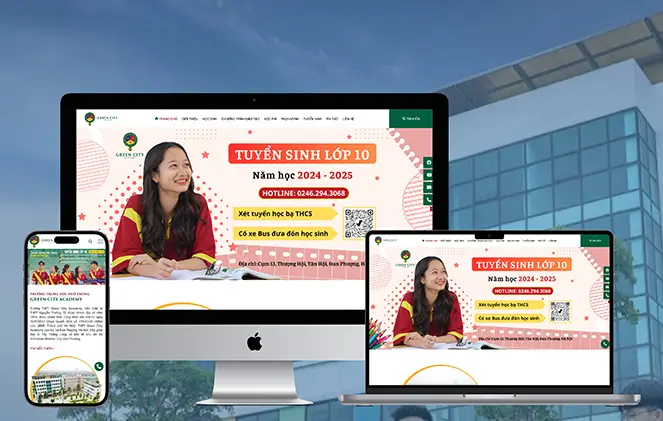 Thiết kế website giới thiệu trường trung học tư thục