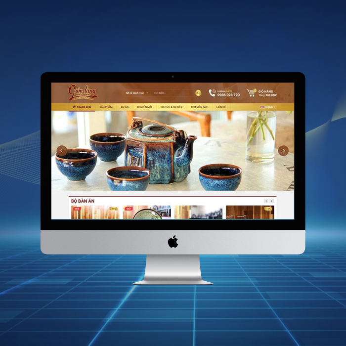 Thiết kế website Gốm làng