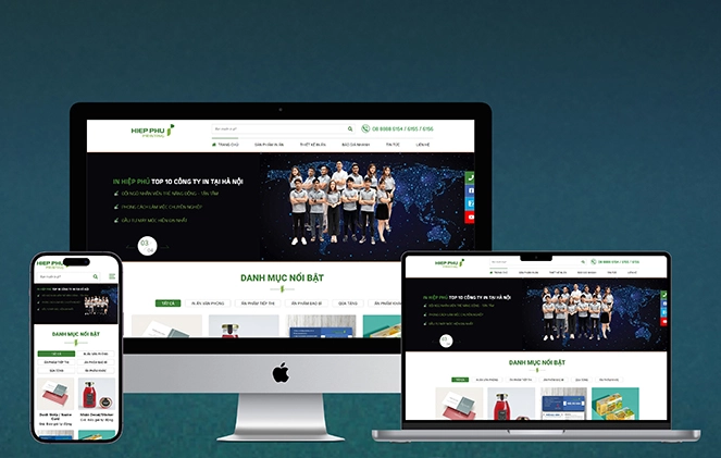 Thiết kế website công ty bao bì
