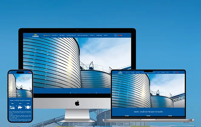 Thiết kế website công ty thức ăn chăn nuôi Mavin Feed