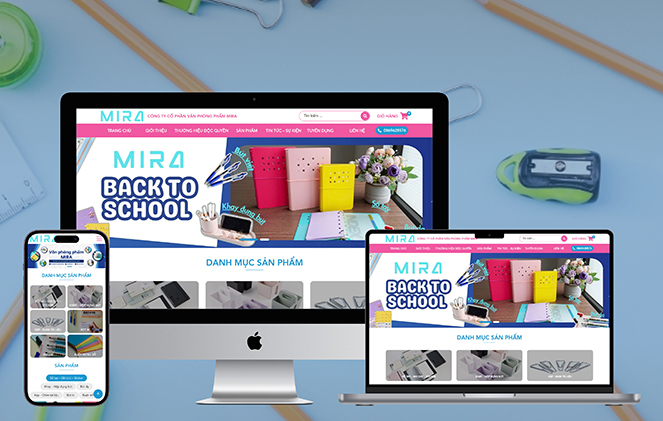 Thiết kế website cho nhà xuất bản, nhà sách - văn phòng phẩm