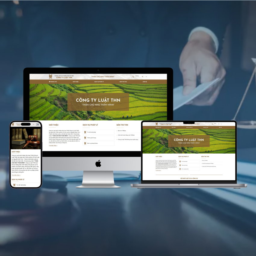 Thiết kế website công ty luật THN