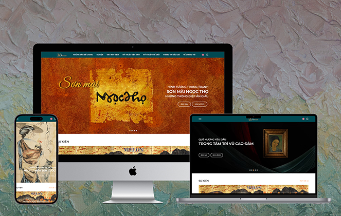 BICWeb thiết kế website nghệ thuật, triển lãm tranh Viet Art View