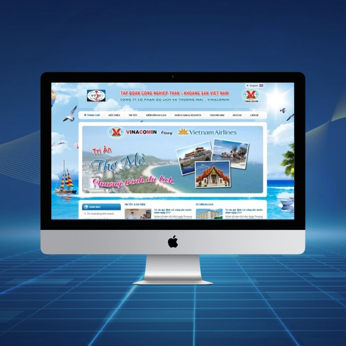 Thiết kế website du lịch Tập đoàn Than khoáng sản Việt Nam