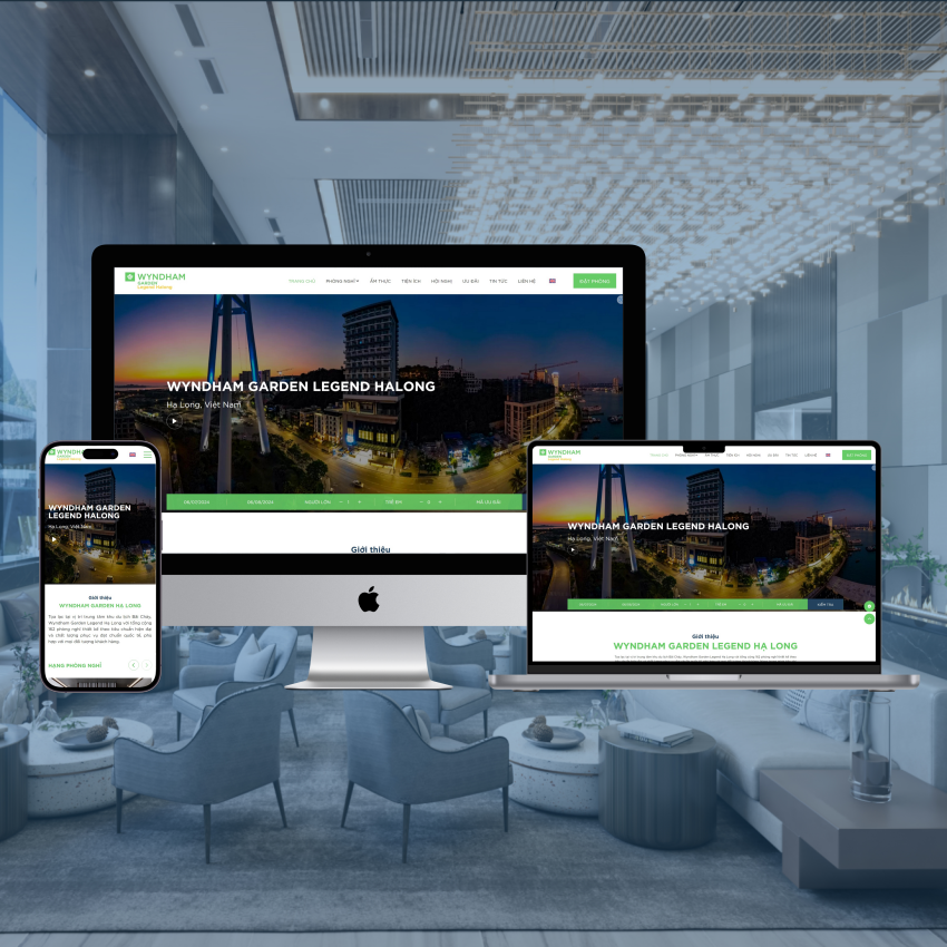 Thiết kế website Wyndham Garden Legend Hạ Long