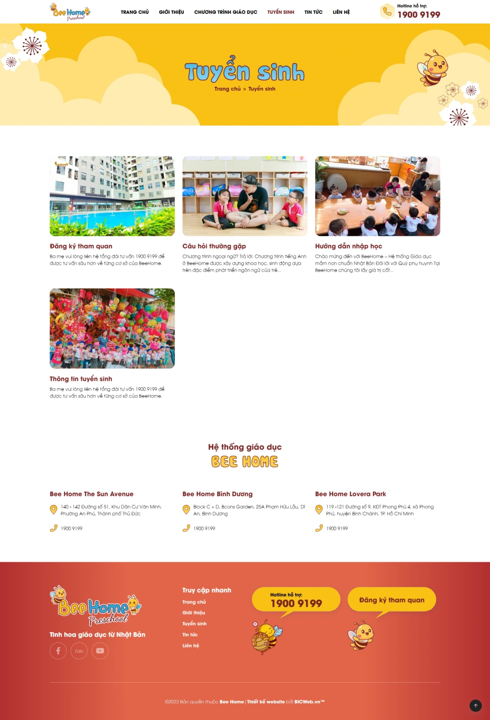 Hệ thống trường mầm non Bee Home Preschool