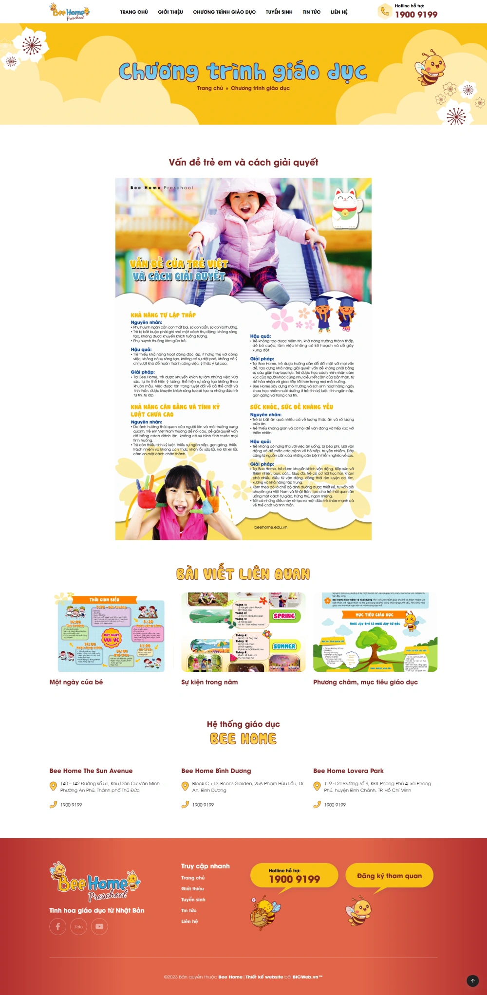 Hệ thống trường mầm non Bee Home Preschool