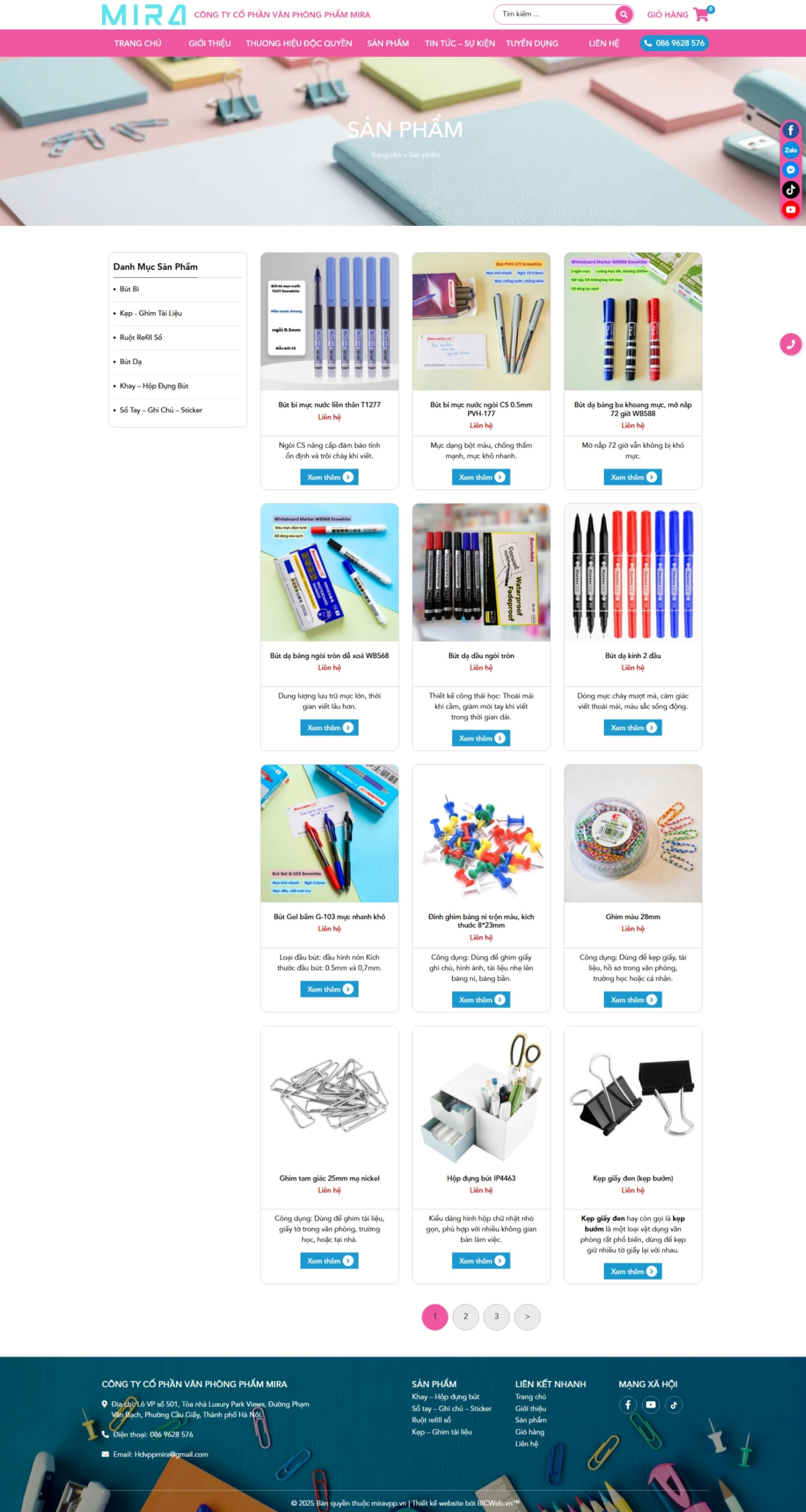 Văn phòng phẩm Mira