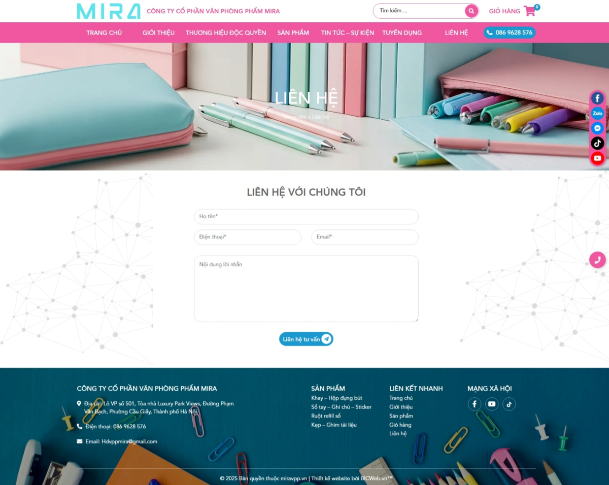 Văn phòng phẩm Mira
