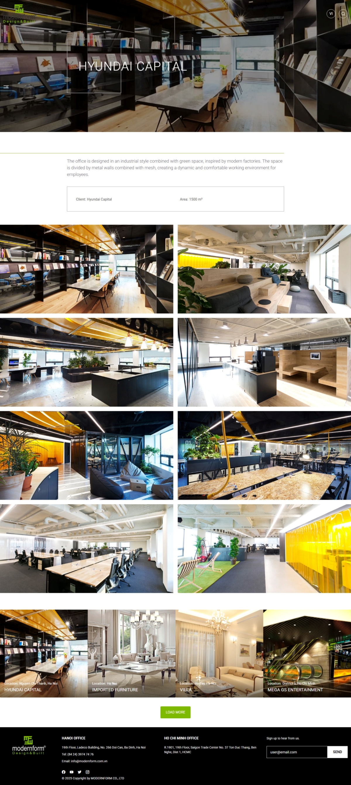 Thiết kế và thi công nội thất Modernform