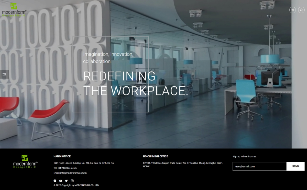 Thiết kế và thi công nội thất Modernform