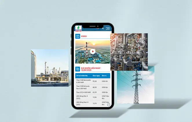 Thiết kế website công ty điện lực dầu khí