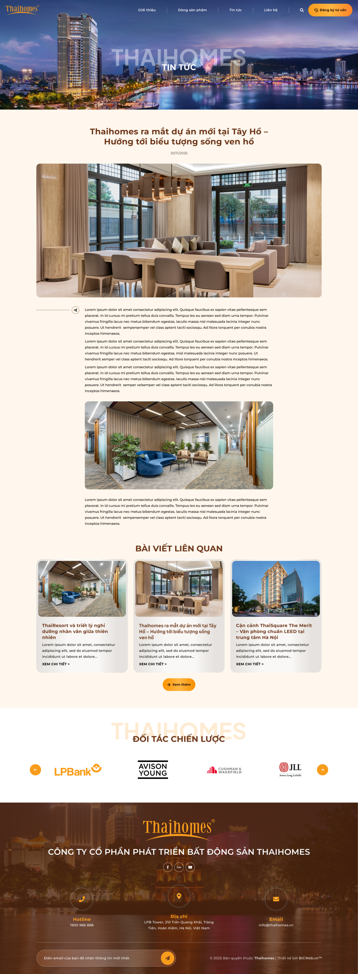 Hệ sinh thái Bất động sản Thái Homes