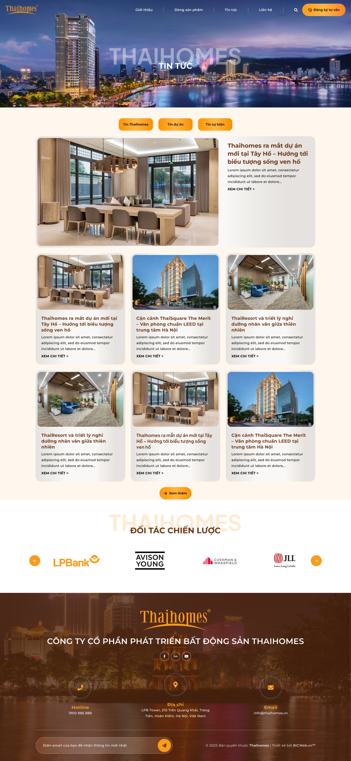 Hệ sinh thái Bất động sản Thái Homes