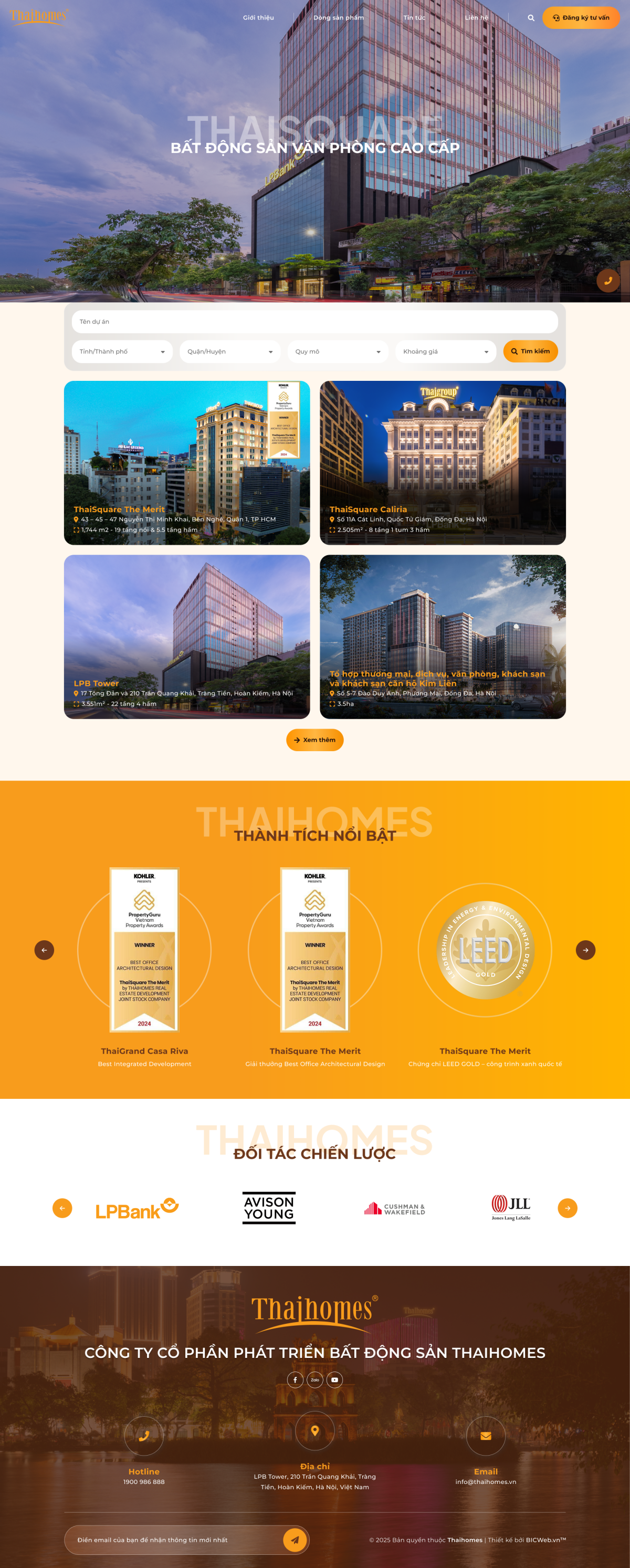 Hệ sinh thái Bất động sản Thái Homes