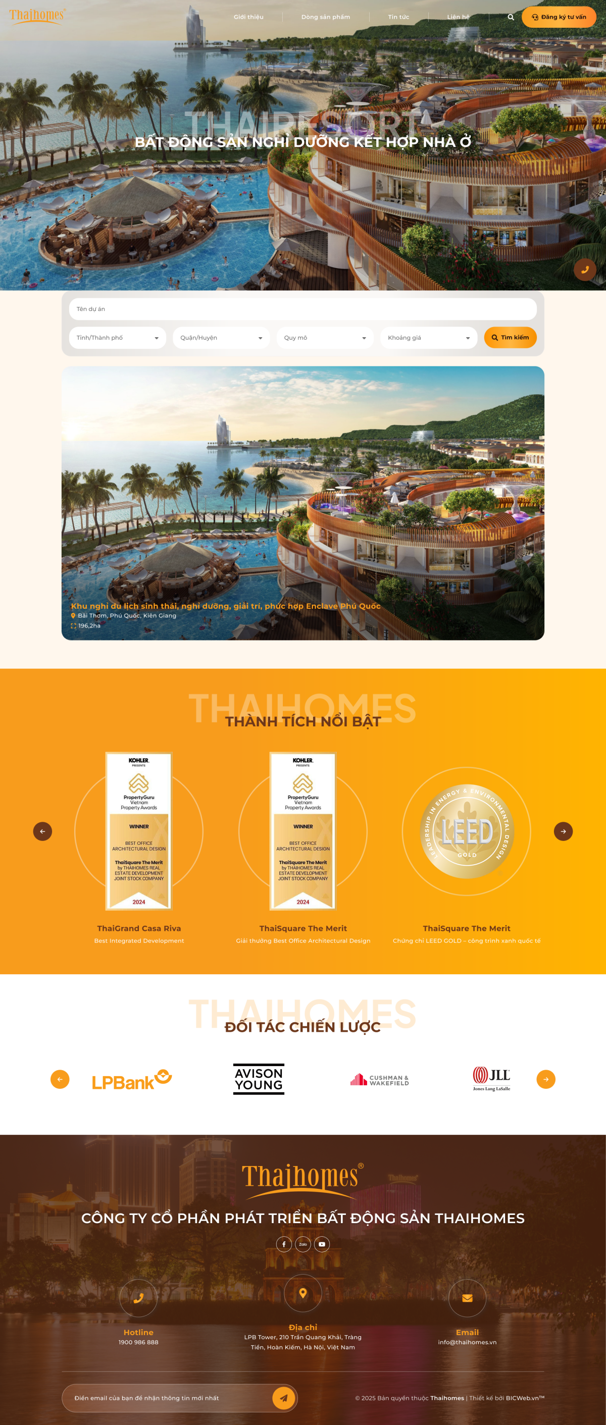 Hệ sinh thái Bất động sản Thái Homes