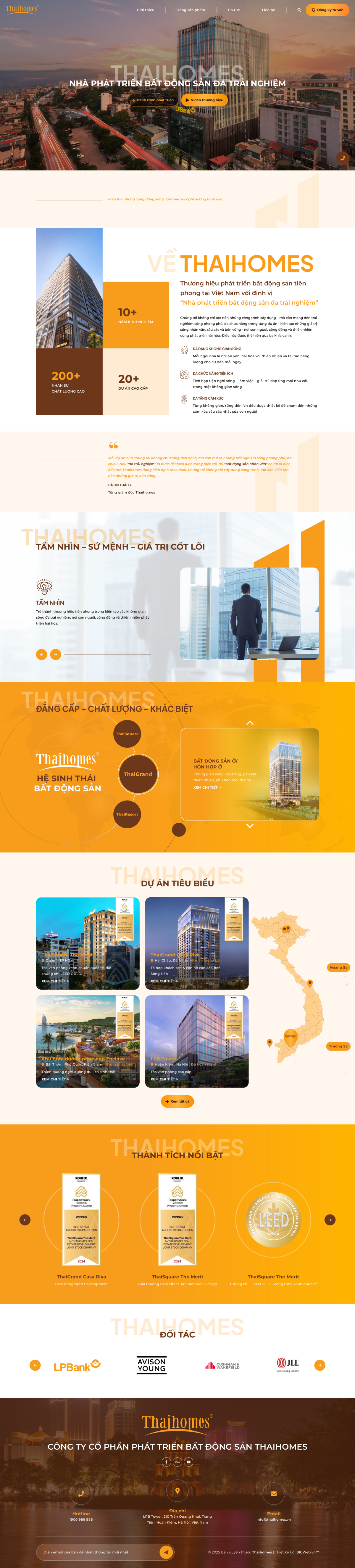 Hệ sinh thái Bất động sản Thái Homes