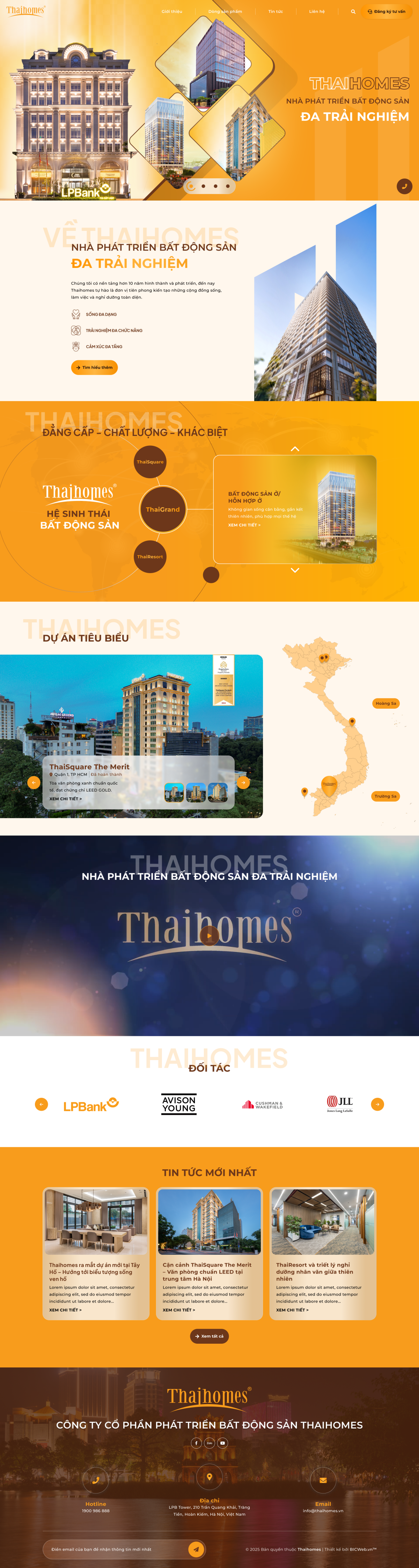 Hệ sinh thái Bất động sản Thái Homes