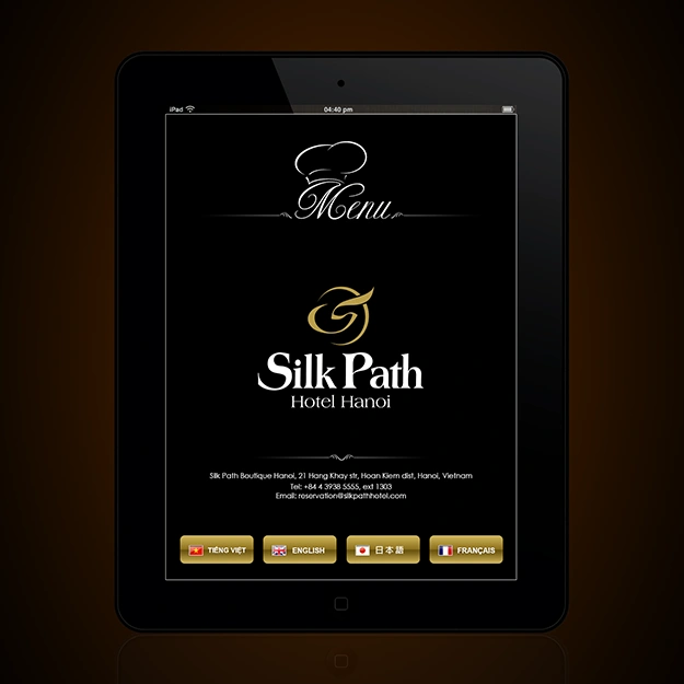 Thiết kế website Thực đơn điện tử cho Silk Path